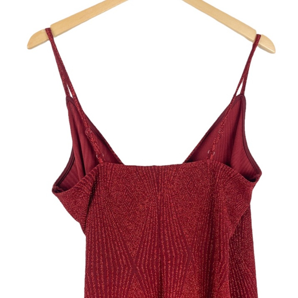 Lily Rose Knotted Side Wrap Bodycon Dress Red Juniors Size XL - Picture 6 of 9